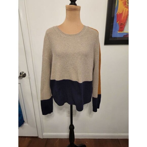 Pinque Large Women's color block top Sweater - Picture 1 of 7